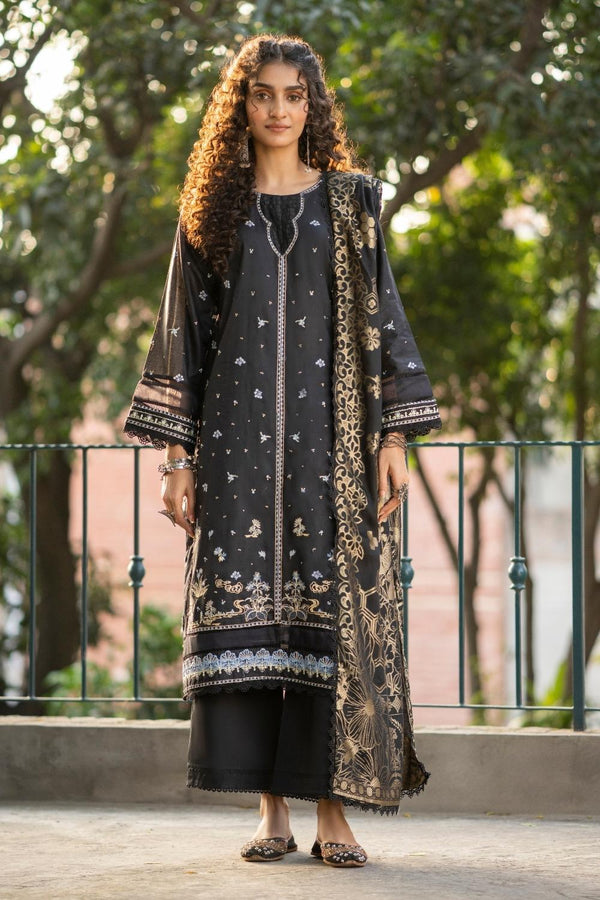 3 PC Stitched | Embroidered Cambric Suit
