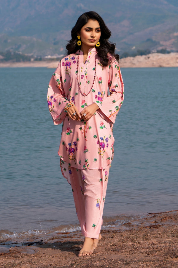2PC Unstitched |Printed Lawn Shirt + Trouser