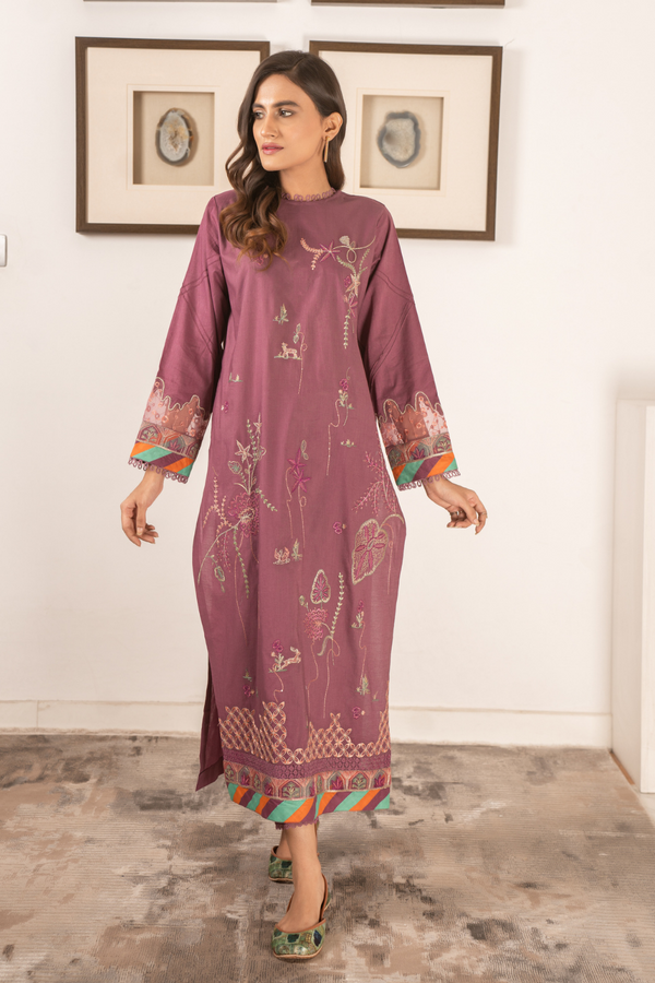2 PC Stitched | Embroidered Suit