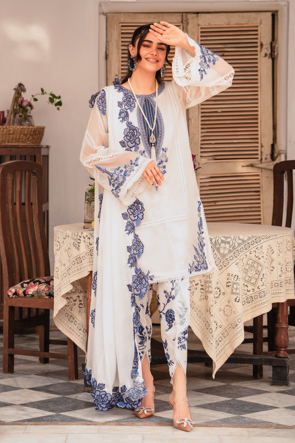 3 PC Stitched | Formal Embroidered Suit